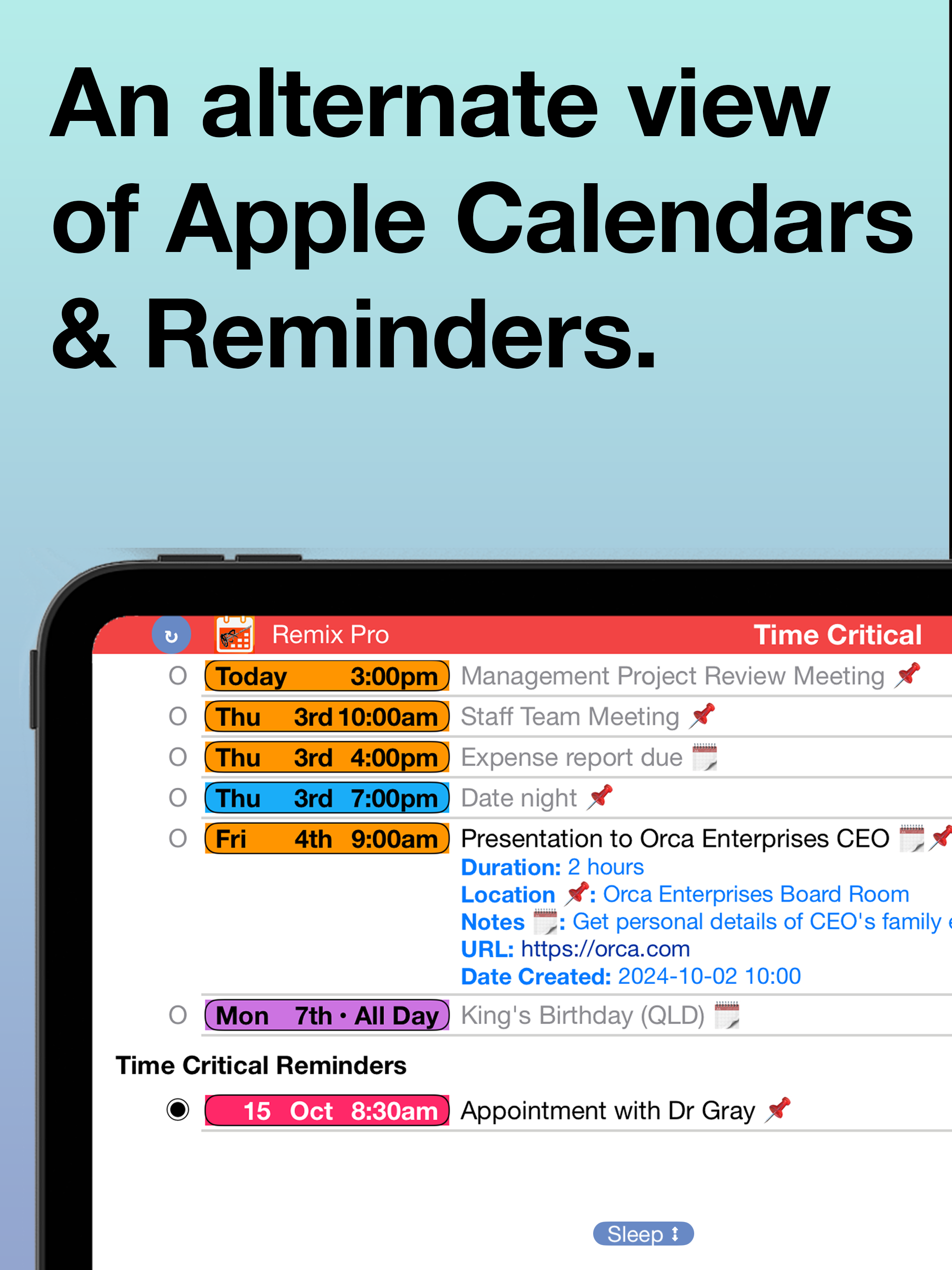Calendar Remix: Daily Schedule screenshot 11