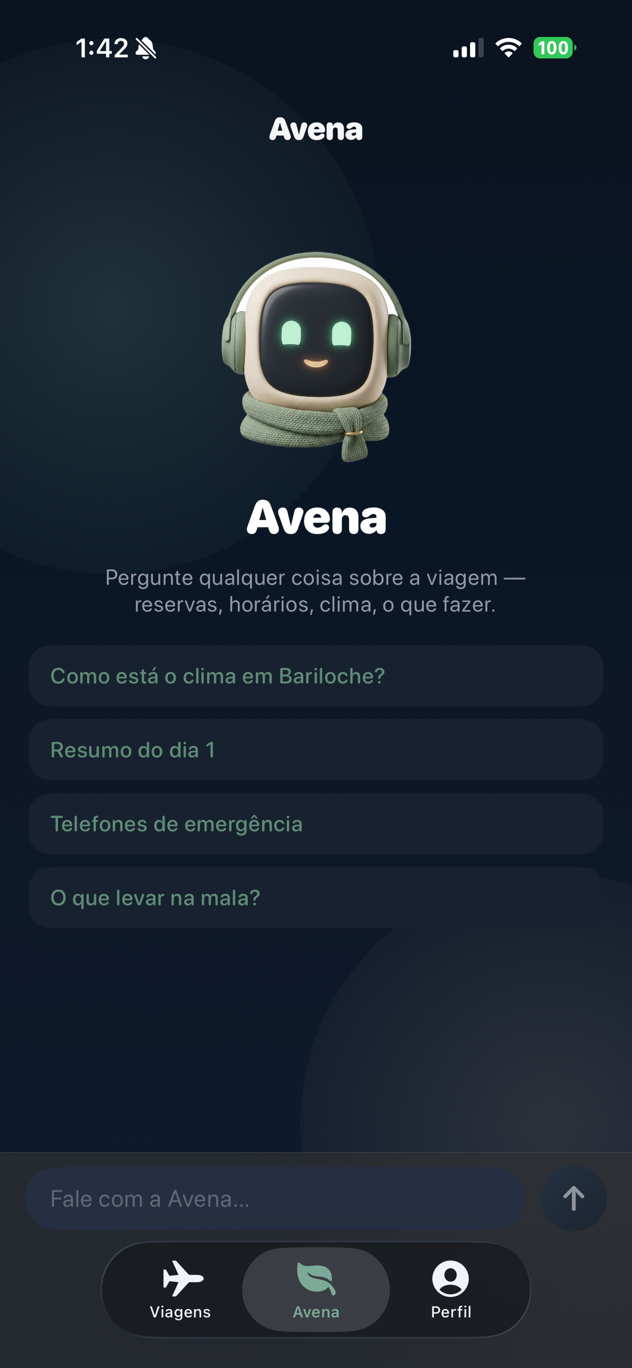 Avena: Organizar Viagem IA screenshot 9