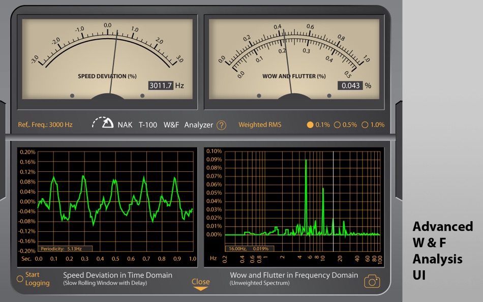 #2. NAK T-100 Audio Analyzer (macOS) 由: Chen Wang