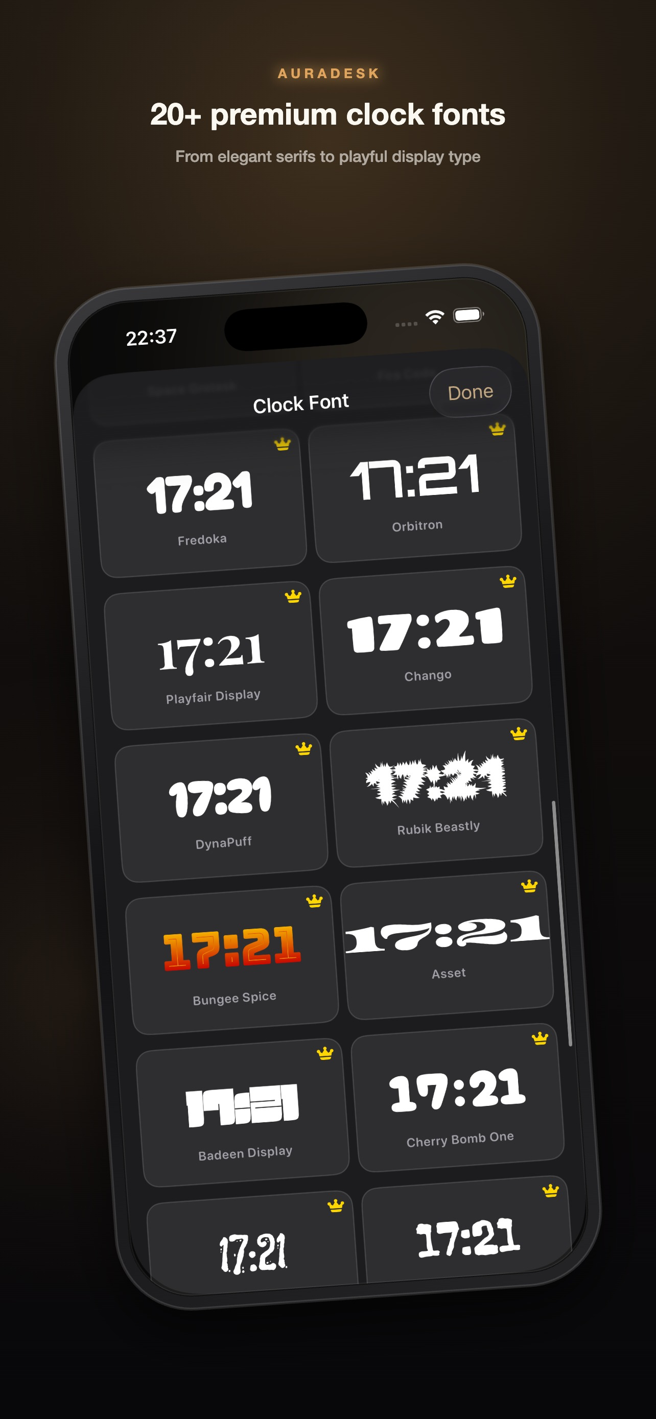 AuraDesk - Flip Clock Studio