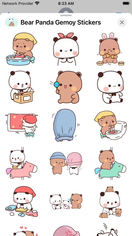 Bear Panda Gemoy Stickers