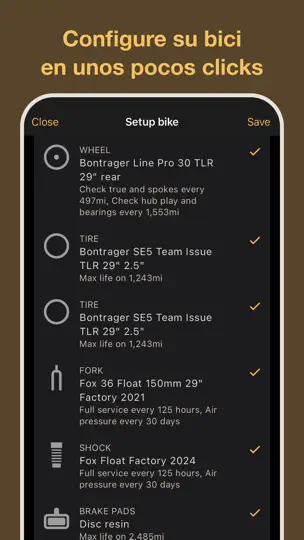 Captura de pantalla de ProBikeGarage: Garaje De Bicis en iPhone 3