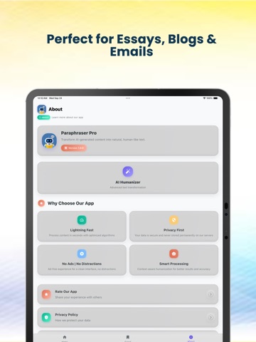 Paraphraser Pro: Humanize Text iPad screenshot