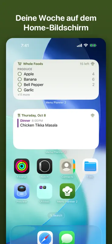 Menu Planner 2: Essensplaner screenshot 9 of 9