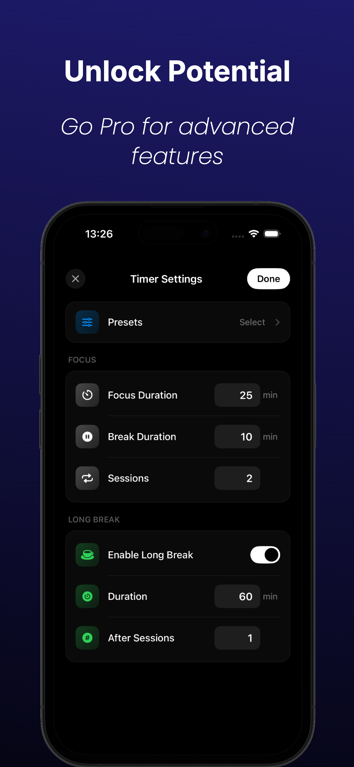 Pomodoro Timer - PulseFocus screenshot 5