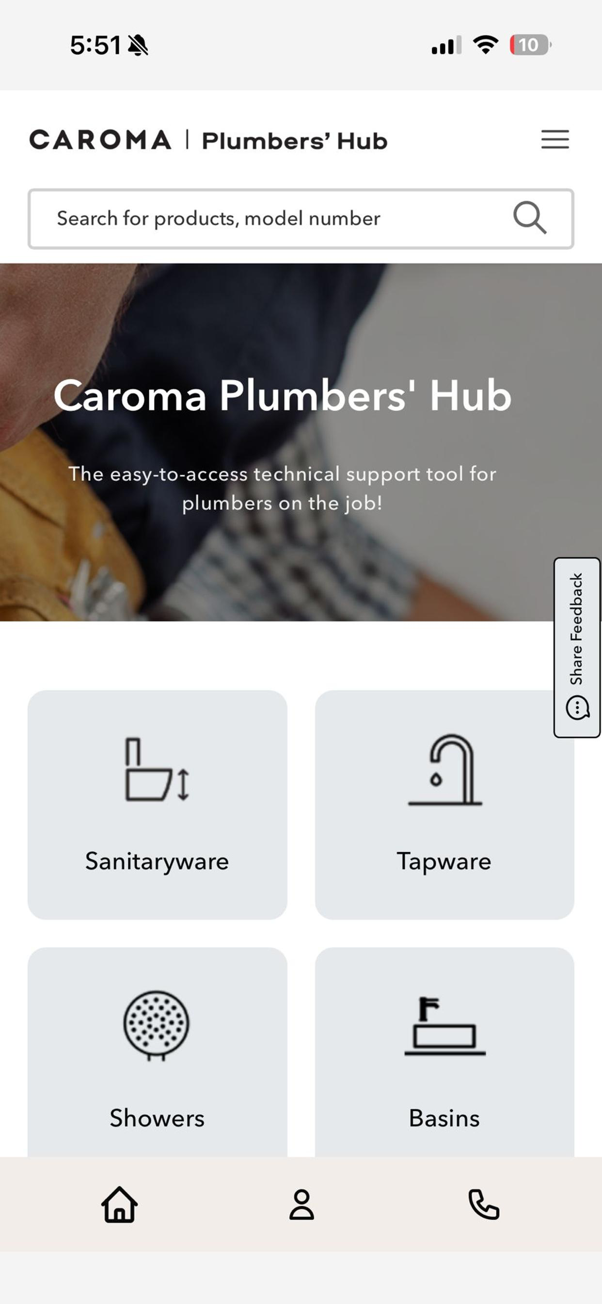 Caroma Plumbers' Hub