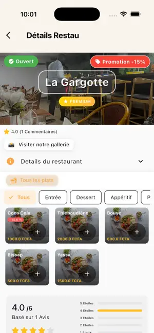 MonResto Sénégal screenshot 4