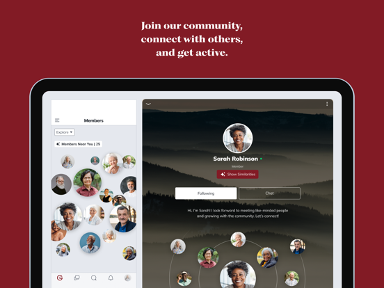 Grouper Community iPad screenshot 1 - Social Networking app