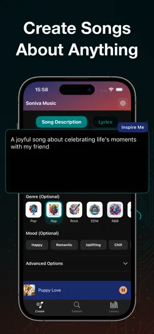 AI Song Maker - Soniva Music screenshot 2