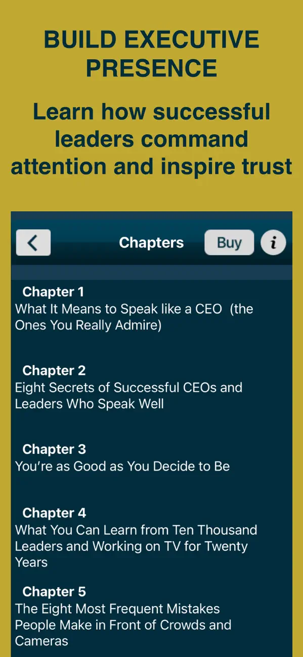 Screenshot #2 pour Speak Like a CEO (McGraw Hill)