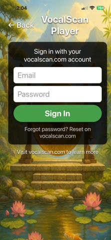 VocalScan Audio Player screenshot