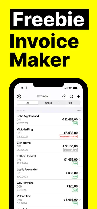 Freebie Invoice Makerのスクリーンショット（1/7）