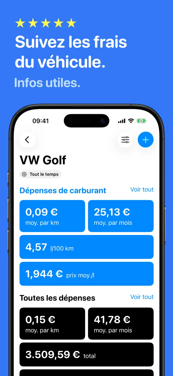 Screenshot #1 pour Codriver – Suivi Dépenses Auto