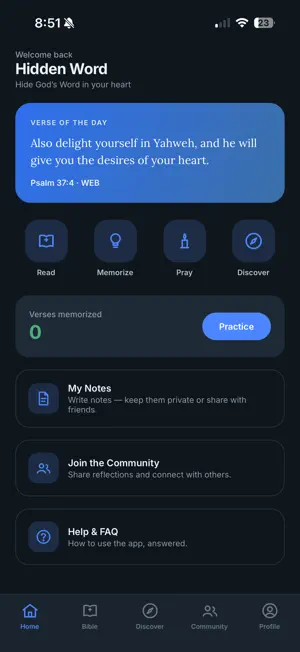 Hidden Word: Bible & Memory screenshot 1