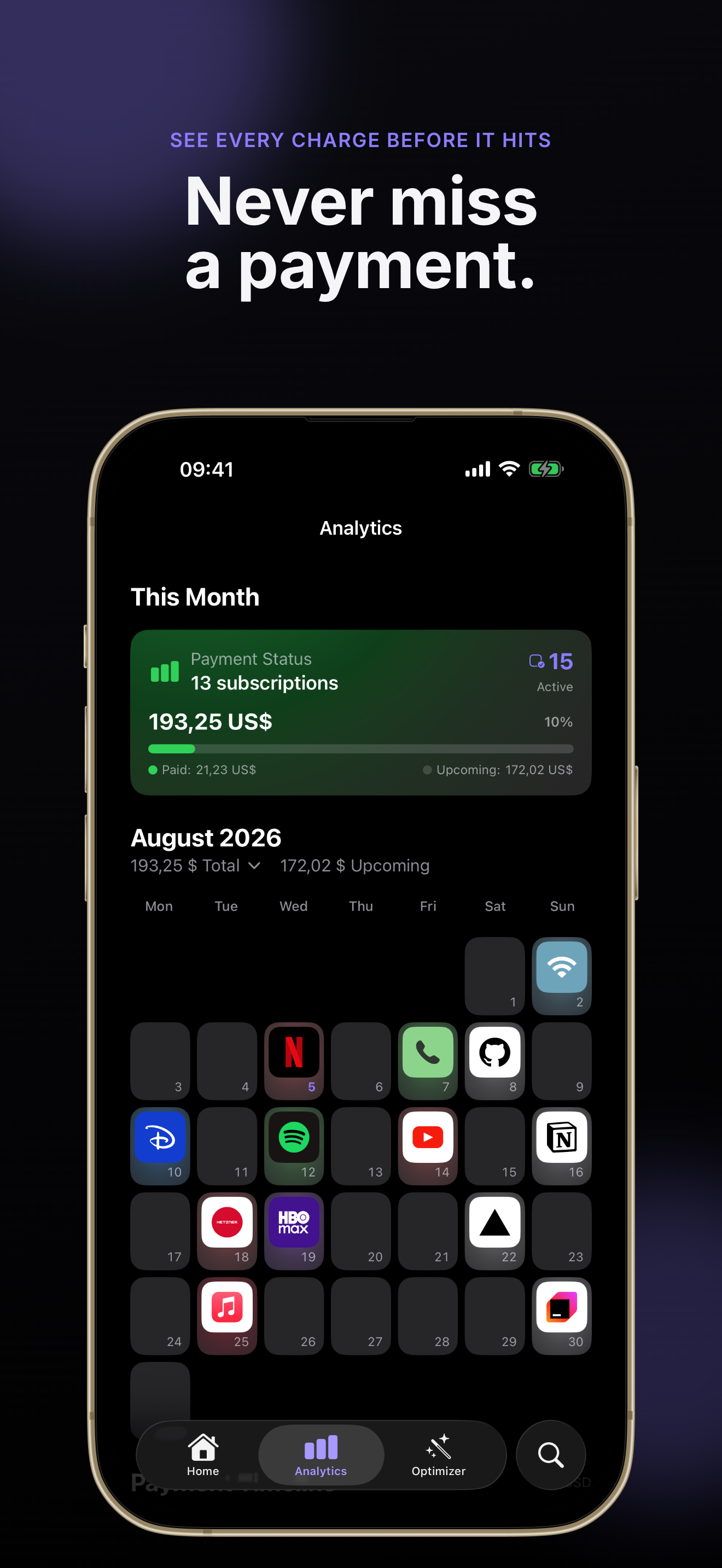Recurred: Subscription Manager screenshot 3