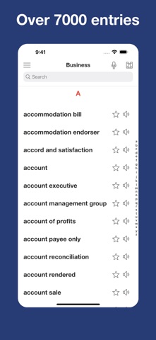 Dictionary of Business app screenshot
