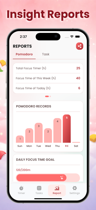 Focus To-Do: Pomodoro & Tasks. Screenshot 3 of 6