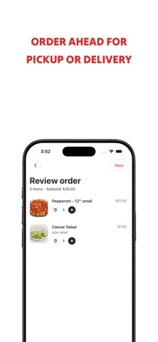Delicious Pizza - Order now iPhone screenshot