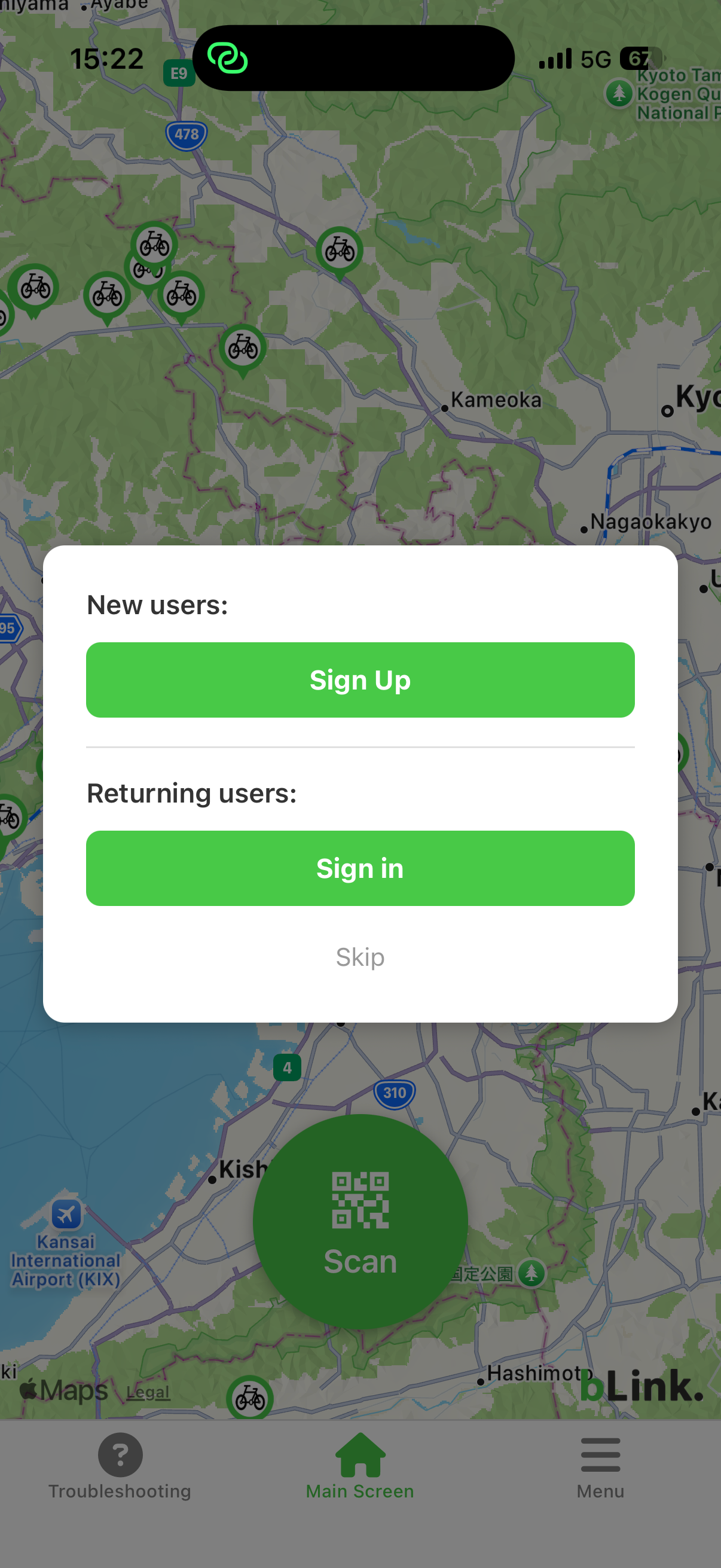 RideBLink - bike sharing screenshot 4