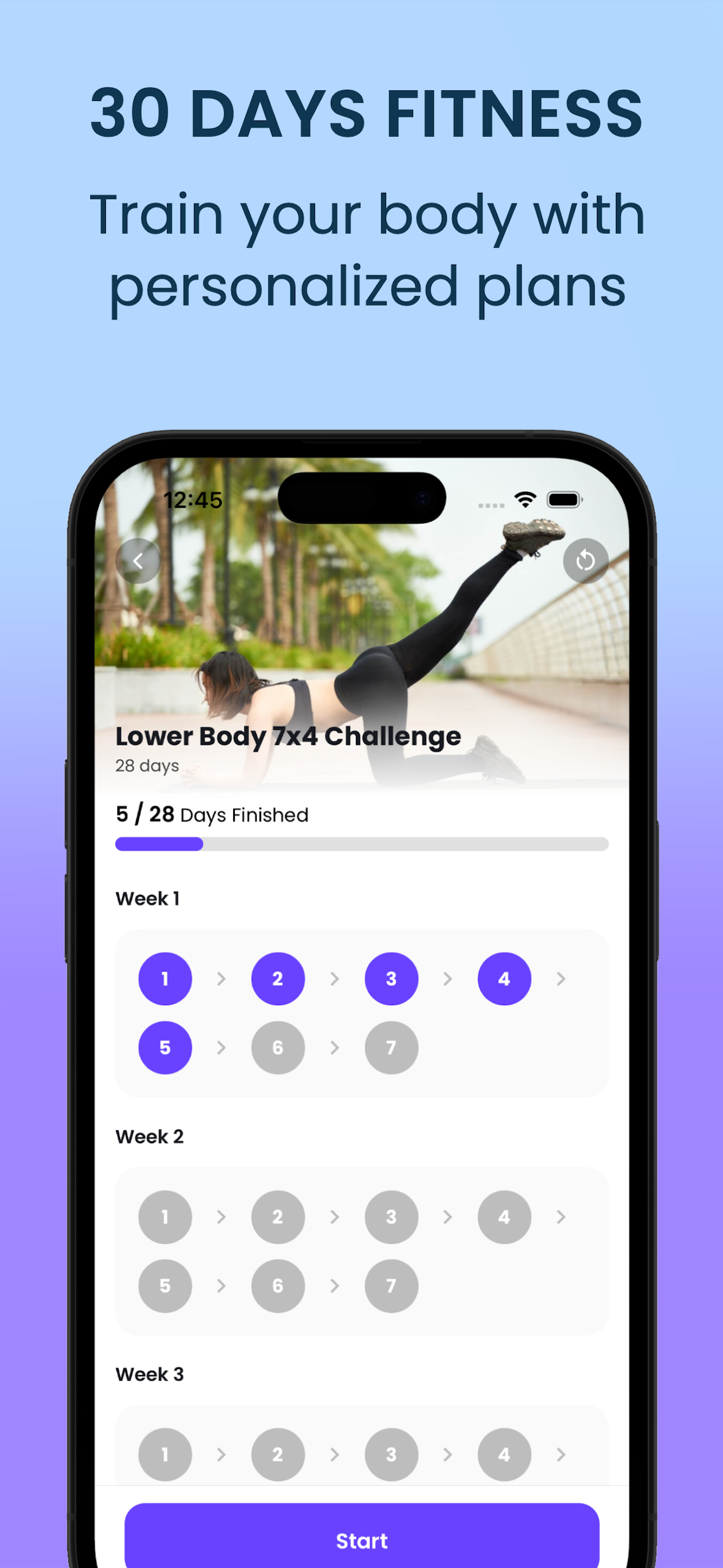 30 Day Workout - QuickFit screenshot 4