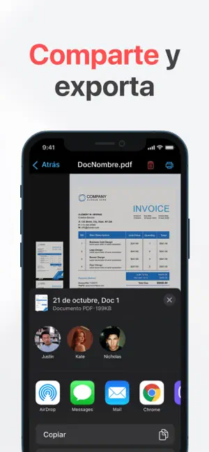 Escanear & Convertir PDF App iPhone screenshot 3