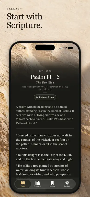 Ballast: Devotions for Men screenshot 1 of 6