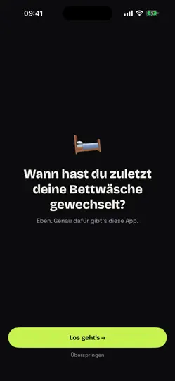 Screenshot von Sincely auf dem iPhone 1