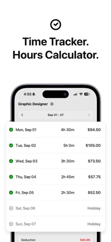 Hours tracker - Timo Screenshot 1 of 5