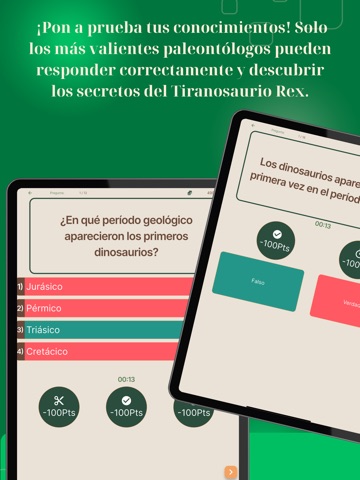 DinoQuiz: El Quiz Jurásico iPad screenshot