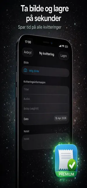 Kvittering Enkel screenshot 2