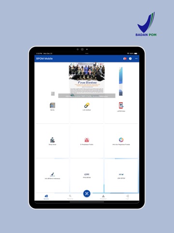 BPOM Mobile iPad screenshot 1
