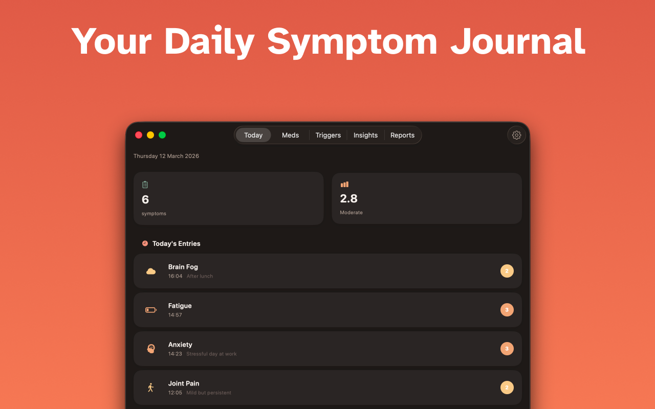 SymptomLog: Symptom Journal
