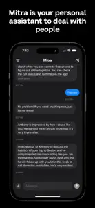 Mitra talks to people for you! screenshot #7 for iPhone