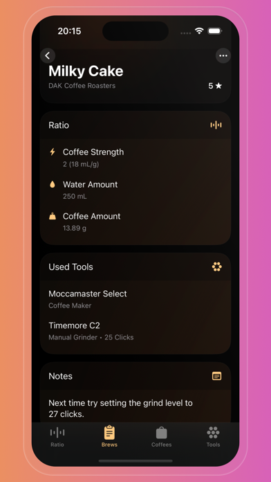 Aroma - Coffee Journal Screenshot