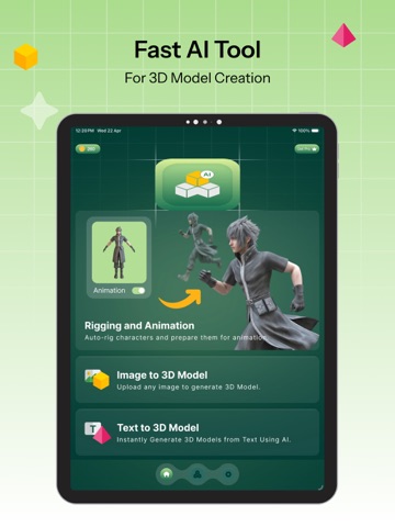 Blend3D: image to blend 3d iPad screenshot