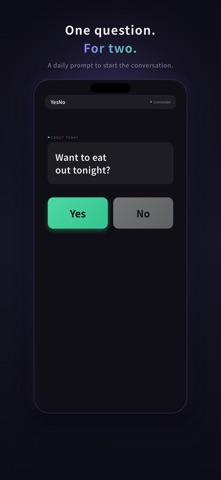 YesNo: Daily Question for Two Screenshot 1 of 5
