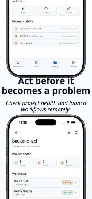 GitFlow : GitHub Actions iPhone screenshot 6