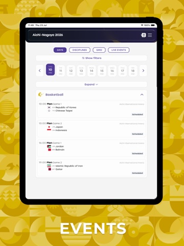 Asian Games 2026 iPad screenshot 5