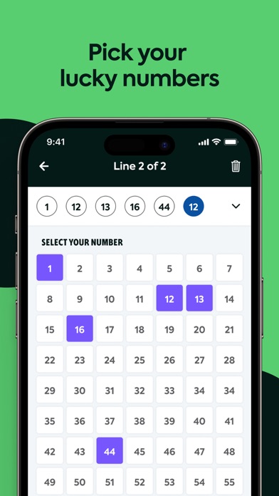 Jackpot Lottery App Screenshot