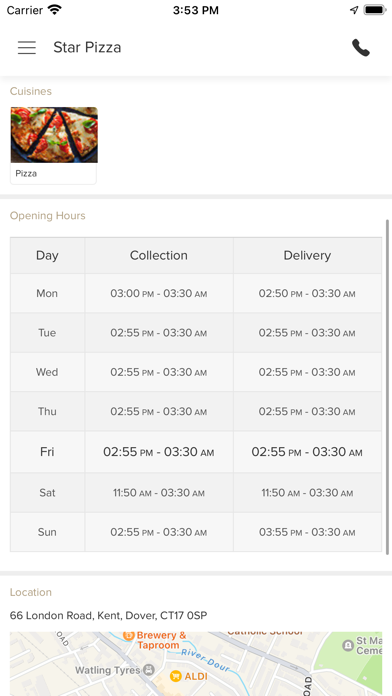 Star Pizza Dover Screenshot