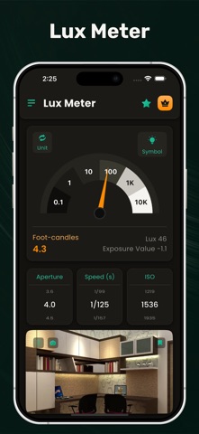 Light Meter - Lux, Exposure screenshot