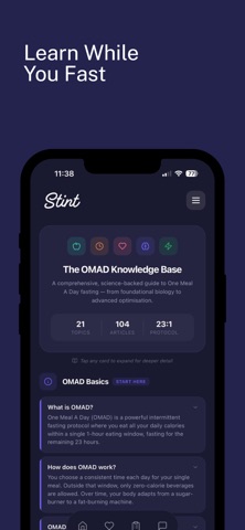 Stint: OMAD Fasting Tracker Screenshot 4 of 5