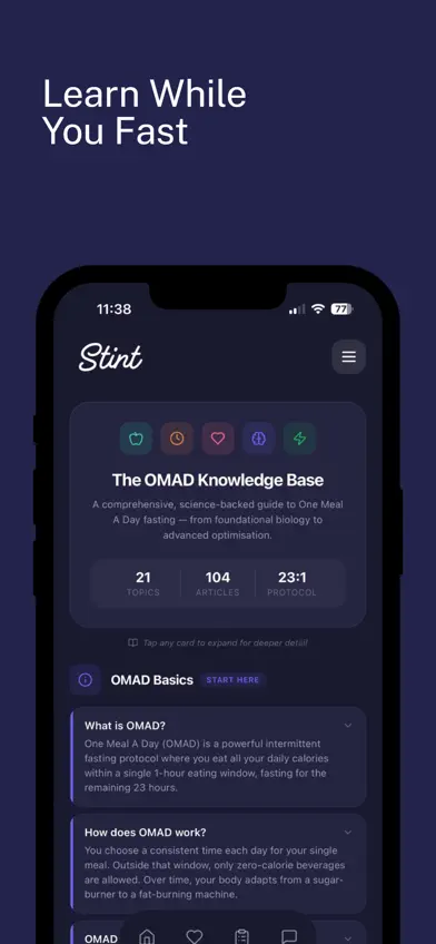Stint: OMAD Fasting Tracker screenshot 4