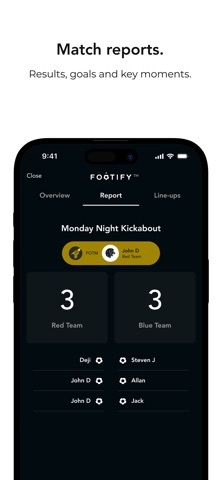 Footify iPhone screenshot