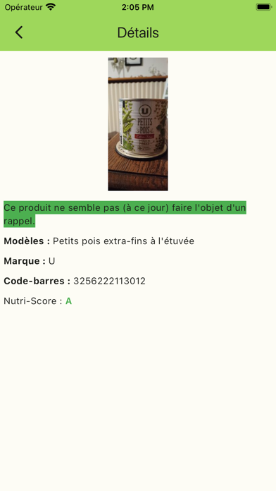 AlerteProduit : Rappel et Info Screenshot