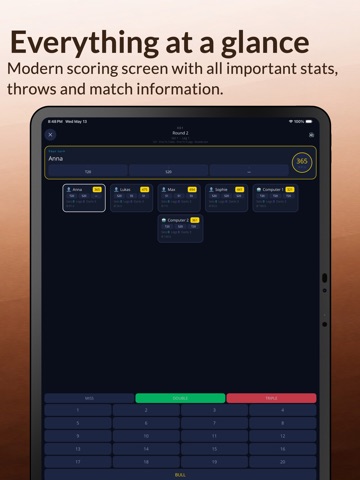 Dart Scorer - Your Scoreboard iPad screenshot
