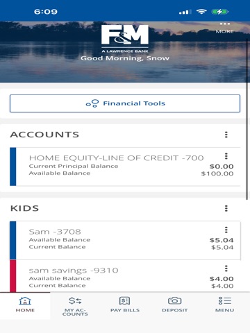 F&M, A Lawrence Bank iPad screenshot