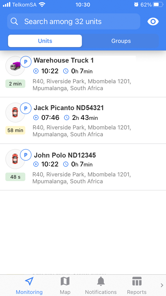#2. Livetrack ZA (iOS) Podle: JKC ELECTRICAL (PTY) LTD