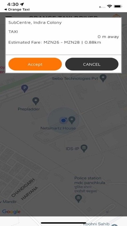Orange pareceiro - Driver