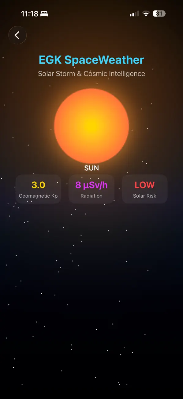 Screenshot #3 pour EGK SpaceWeather
